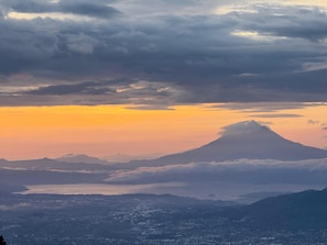 Vue sur la ville depuis l’hébergement