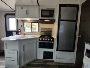 Microwave, oven, stovetop