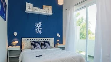Comfort Apartment, Balcony, Courtyard View | Premium bedding, Select Comfort beds, individually decorated
