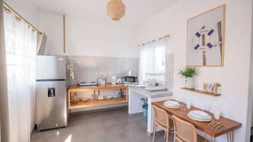 Traditional Apartment, Balcony | Private kitchen | Coffee/tea maker, toaster, blender, griddle