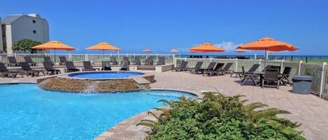 屋外プール、温水プール