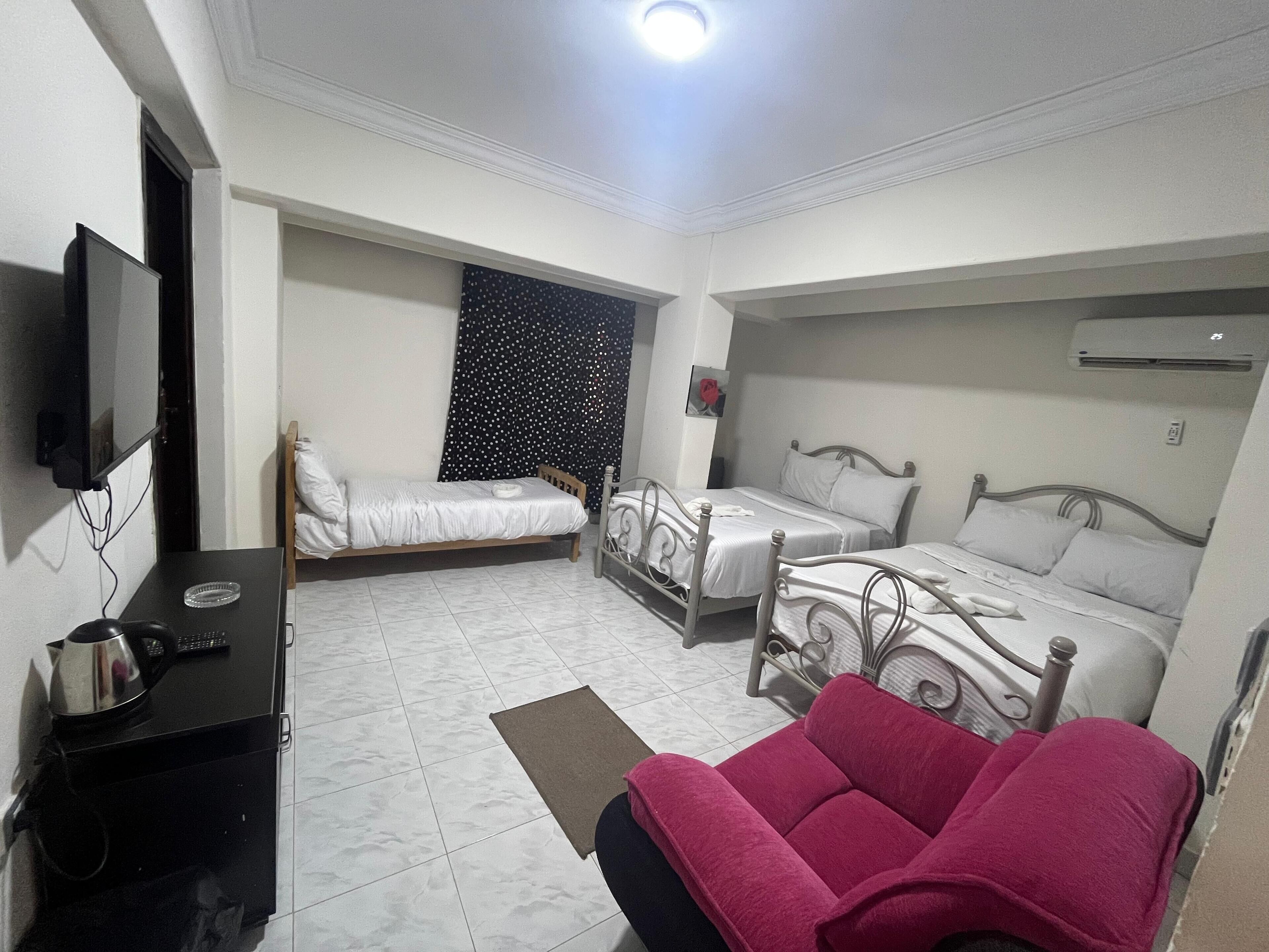 Rómantískt herbergi fyrir þrjá | Rúmföt úr egypskri bómull, rúmföt af bestu gerð, dúnsængur