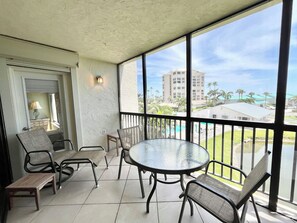 Outdoor dining - CT 2335 Ocean View 2 Bedroom Condo - Welcome to Paradise! (Fort Pierce)