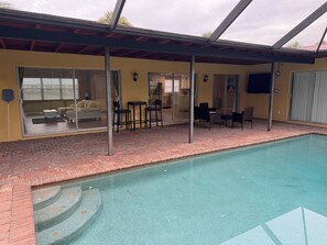 A heated pool