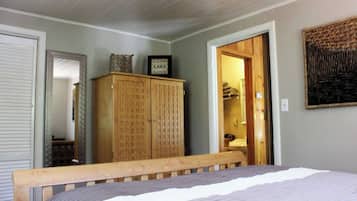 Cabana com design assinado, 1 quarto, varanda | Individualmente decorados, individualmente mobiliados, escrivaninha