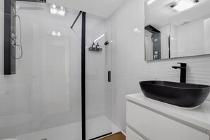 Shower, hair dryer