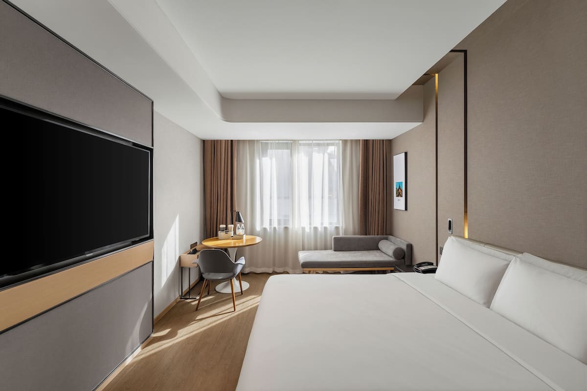 Executive Double Room, City View | Premium bedding, down comforters, memory foam beds, free minibar