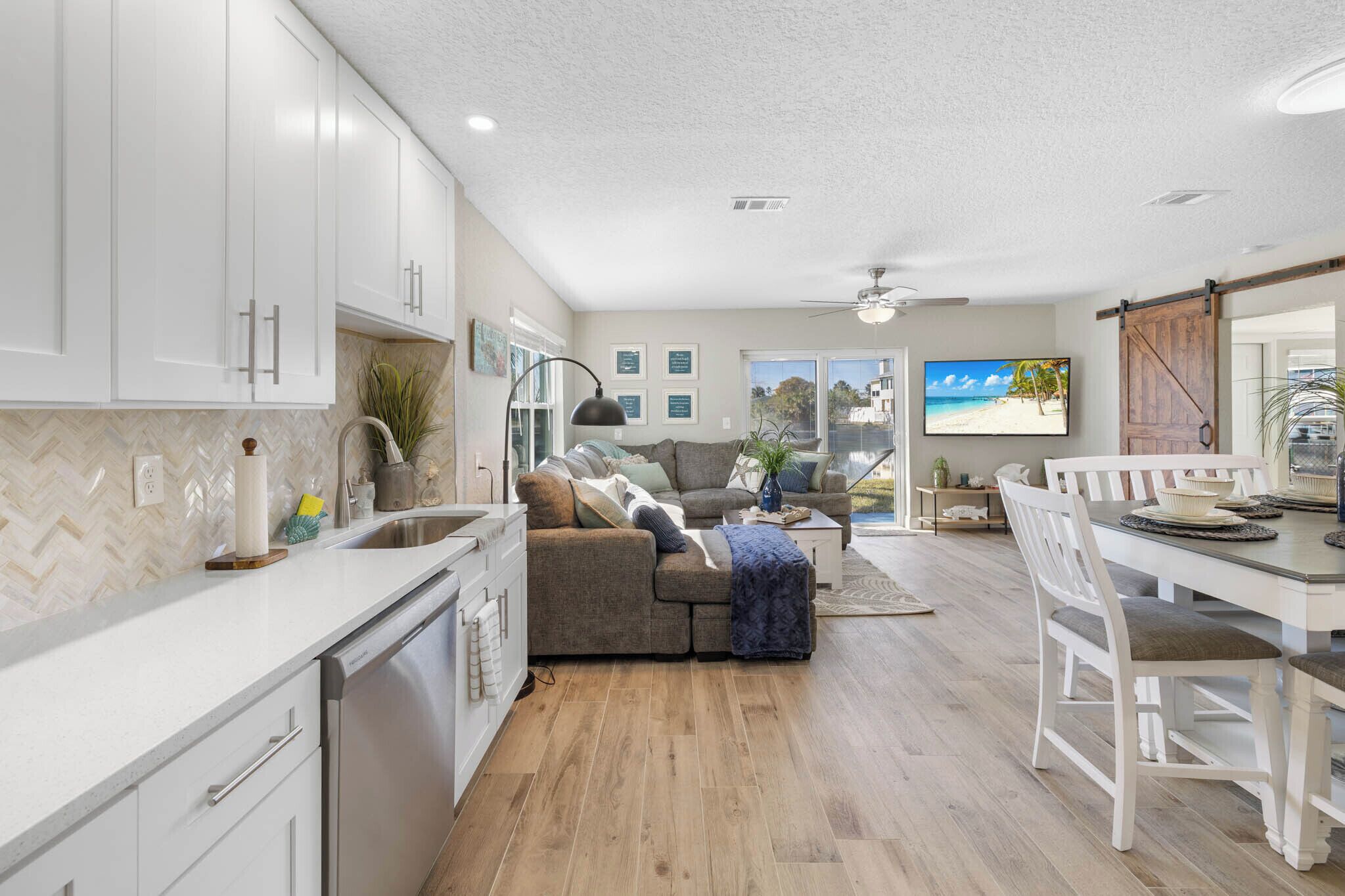 Smart TV, video games, foosball, table tennis