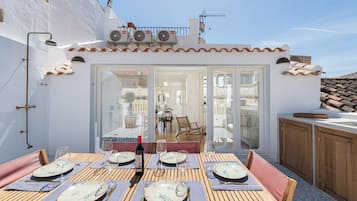 Appartement, 2 chambres, vue ville | Terrasse/Patio