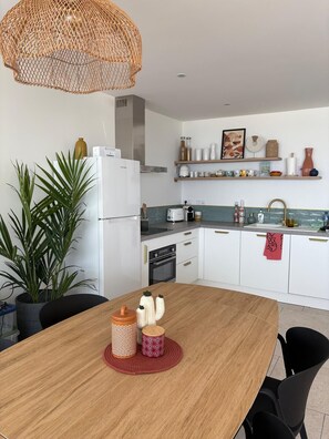 Fridge, microwave, oven, dishwasher - St Cyprien Luxury apartment with view of the Mediterranean! (Saint-Cyprien)