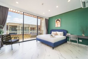 豪華獨棟房屋, 多間臥室, 陽台, 城市景觀 | 高級寢具、記憶床墊、獨特裝潢、布置獨特