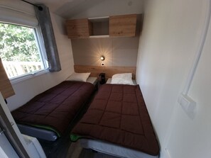 Comfort stacaravan, 2 slaapkamers | Wifi