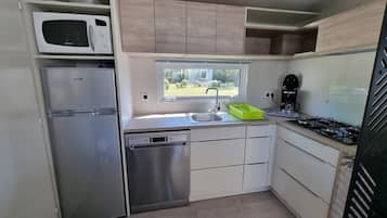 Luxe stacaravan, 2 slaapkamers | Wifi (toeslag)