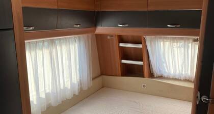 Caravan for rent by pond - enjoy nature, peace and quiet!