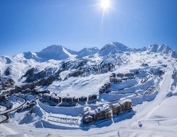 Aerial view - Beautiful Apartment Terrace La Plagne 1800 (La Plagne-Tarentaise)