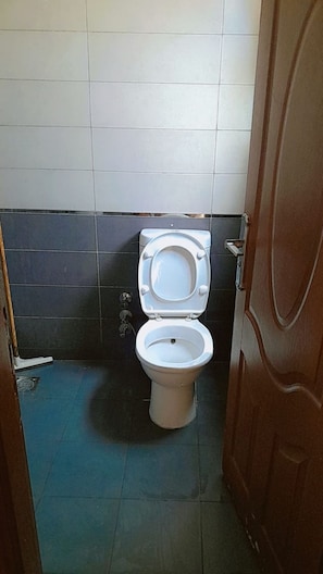 Hair dryer, soap, toilet paper