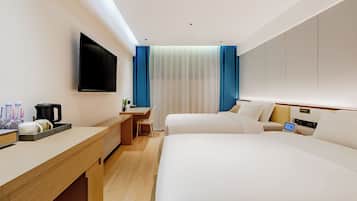 Economy Twin Room | Egyptian cotton sheets, premium bedding, down comforters