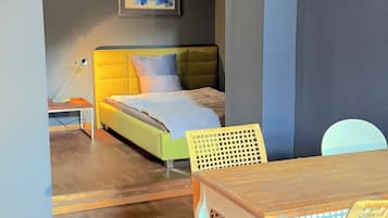 1 chambre, fer et planche Ă repasser, Wi-Fi, draps fournis
