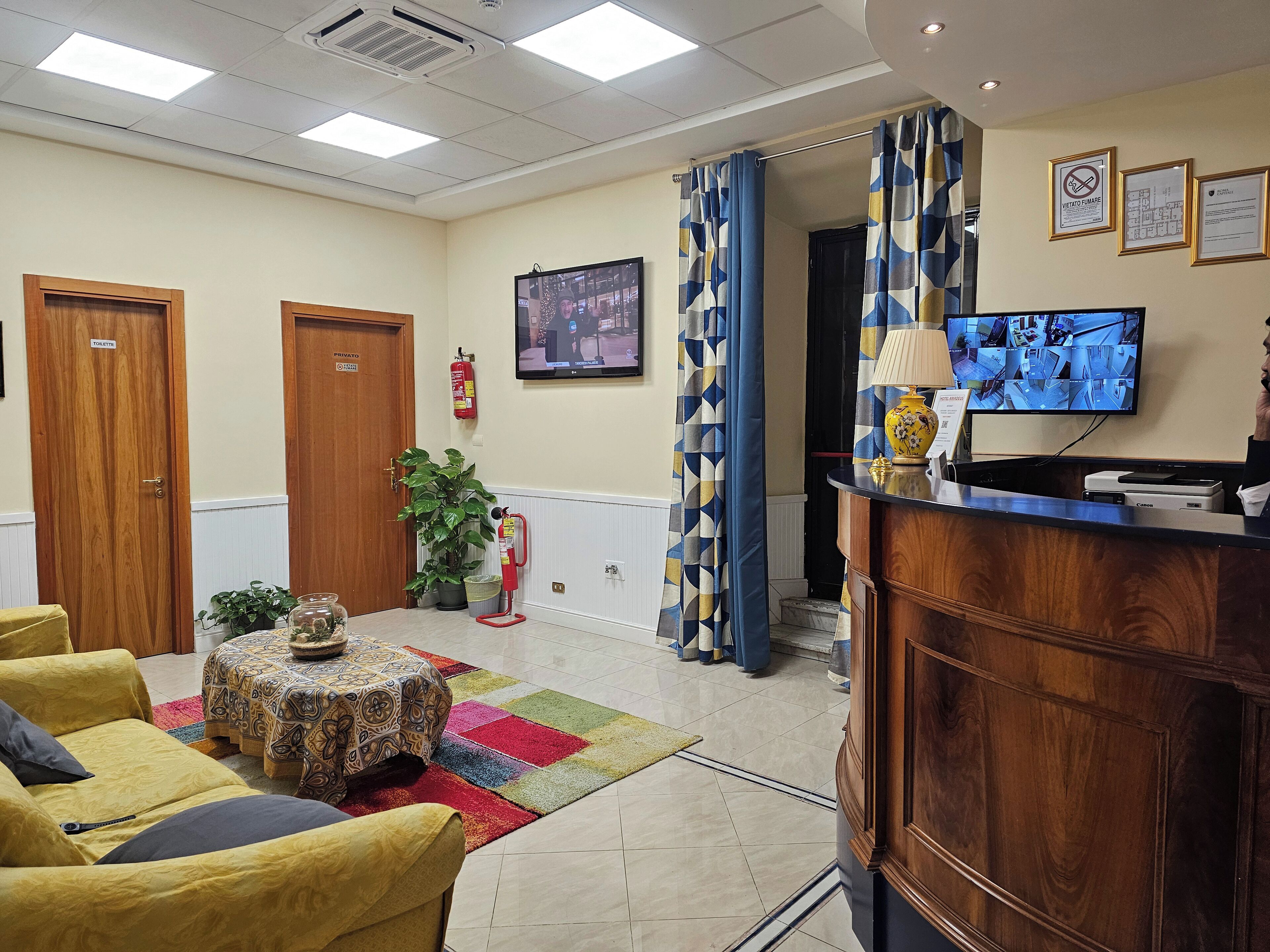 Zona de estar del vestíbulo