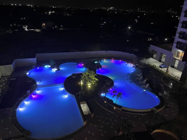 Apartment, 1 Schlafzimmer, barrierefrei, Balkon | Pool | Außenpool