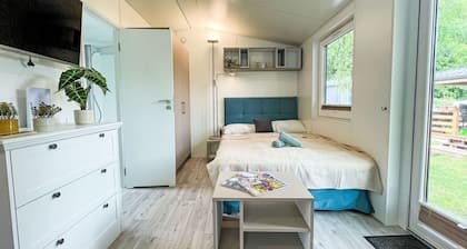 Schönes alleinstehendes Ferienhaus mit W-LAN, TV, Terrasse und Haustiere erlaubt