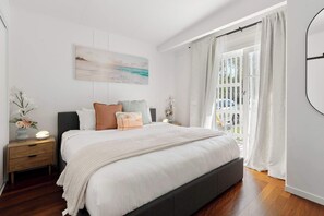 2 bedrooms, iron/ironing board, travel cot, WiFi