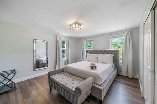 4 bedrooms, iron/ironing board, travel crib, WiFi