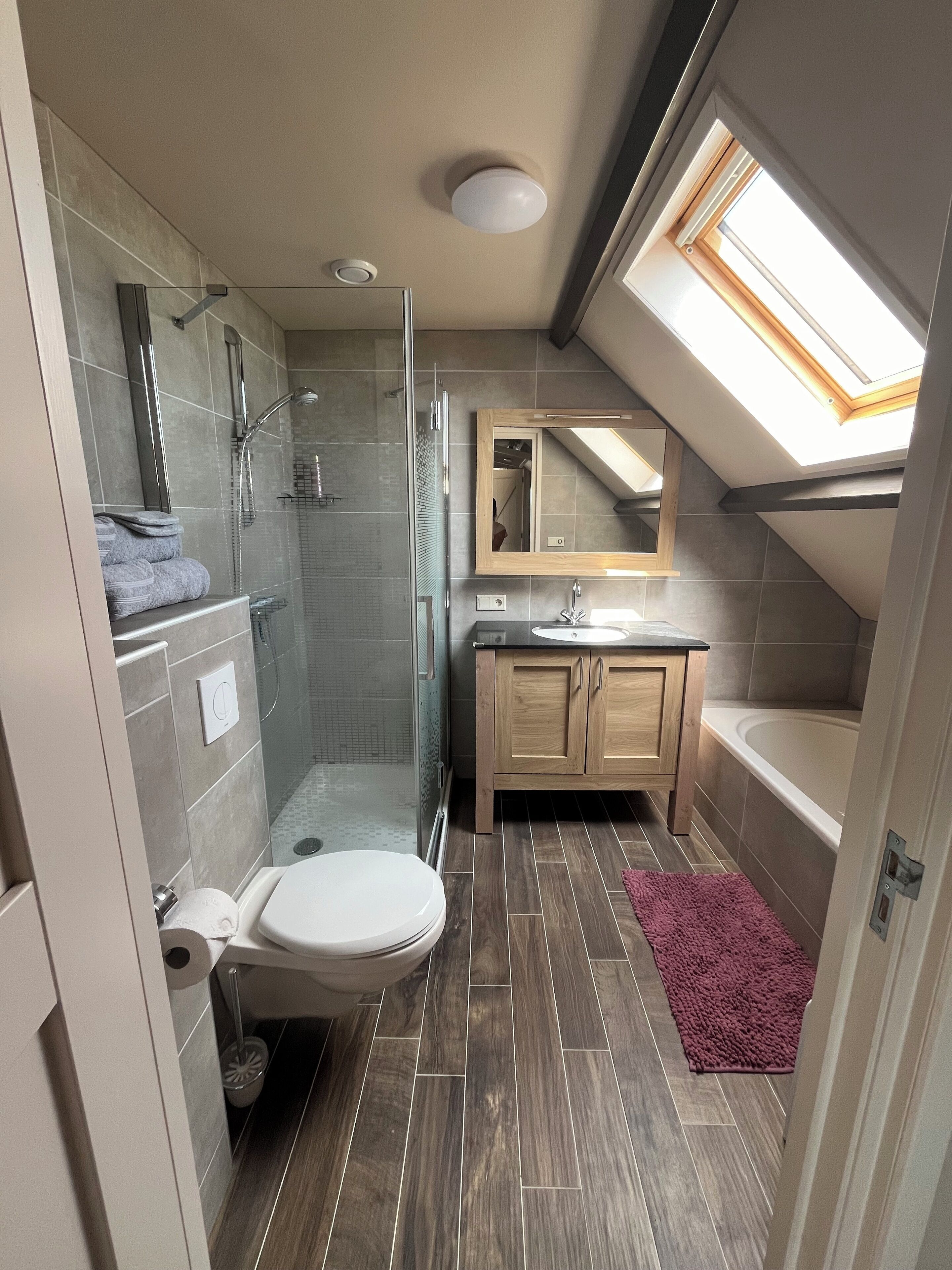 Haartrockner, Handtücher, Seife, Shampoo