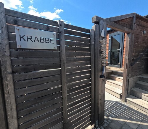 Crab on the Rhön beach with whirlpool
