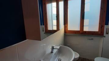 Shower, bidet, toilet paper