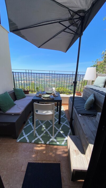 The Barn suite with outdoor living and breathtaking views