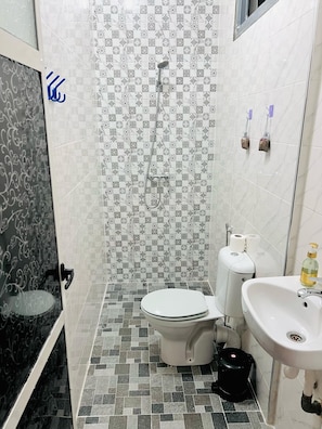 Sèche-cheveux, serviettes fournies, papier toilette