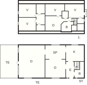 House | Floor plan - 4 Star Holiday Home in Forslov (Förslöv)