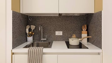 Departamento, 1 cama Queen size y sofá cama, para no fumadores, aire acondicionado | Cocina privada