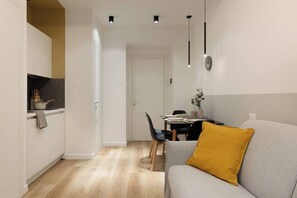 Appartement, 1 grand lit et 1 canapé-lit, non-fumeur, climatisation | Accès au Wi-Fi (inclus)