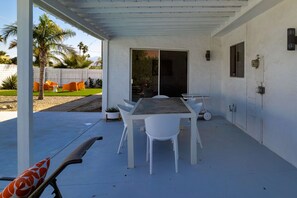 House, Multiple Beds, Pool Access, Mountain View (Retro Desert Retreat) | Terrace/patio