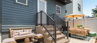 Luxe 2-Bedroom Home with AC, Fast WiFi, Private Patio, Gameroom 15minutes to NYC