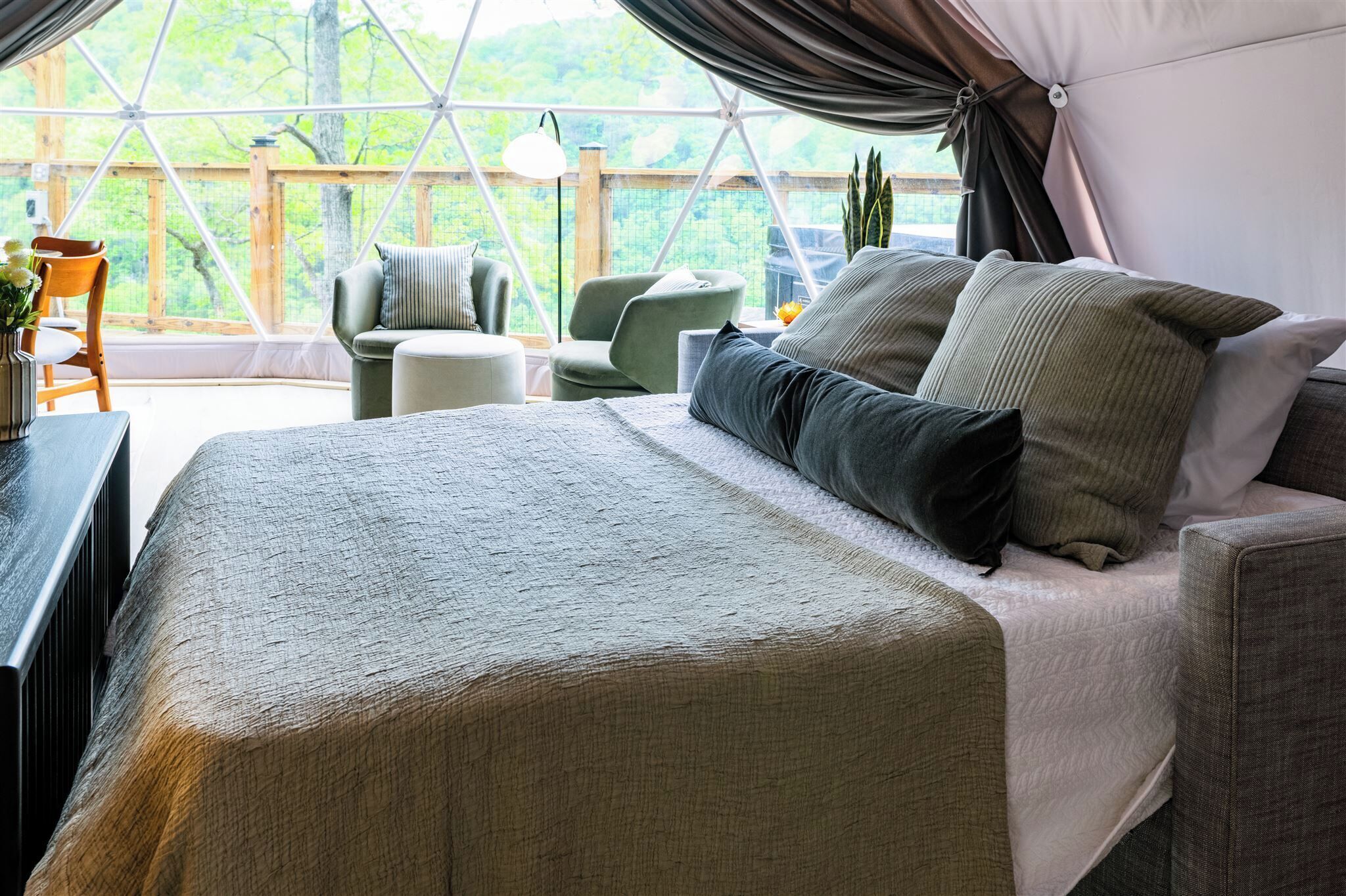 Luxury-Baumhaus, Bergblick