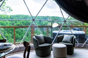 Luxury Dome, Mountain View | Living area - The Canyon at Pond Creek (Pikeville)