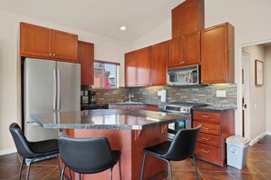 Studio, Patio, Garden View (Casita 44463 ) | Private kitchen | Fridge, microwave, oven, stovetop - Casita 44463 - RV Resort Stay for 2 (Coachella)