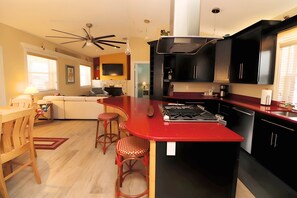Microwave, oven, stovetop, dishwasher