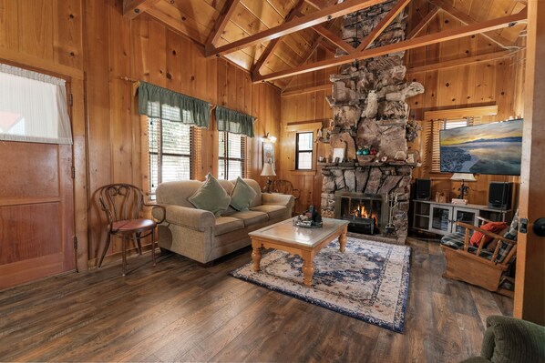 House, Patio, Mountain View | Living area | TV, DVD player