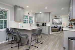 Microwave, oven, stovetop, dishwasher