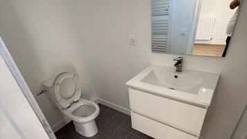 Serviettes fournies, savon, papier toilette