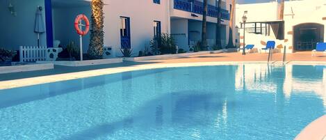 Apartment, 2 Bedrooms, Terrace, Garden View | Pool | Outdoor pool