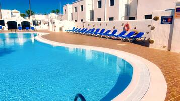 Apartment, 2 Bedrooms, Terrace, Garden View | Pool | Outdoor pool