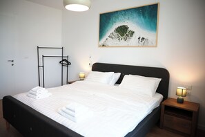 1 bedroom, iron/ironing board, travel crib, free WiFi