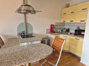 Fridge, microwave, coffee/tea maker