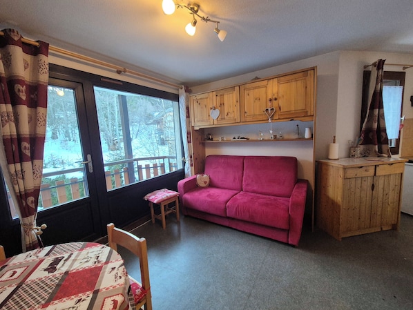 TV - Appartement 4 personnes centre de la station Feclaz - acces piscine été (La Feclaz)
