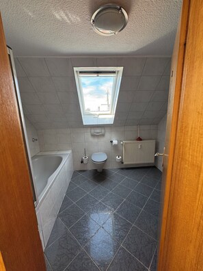 Haartrockner, HandtĂŒcher, Seife, Toilettenpapier